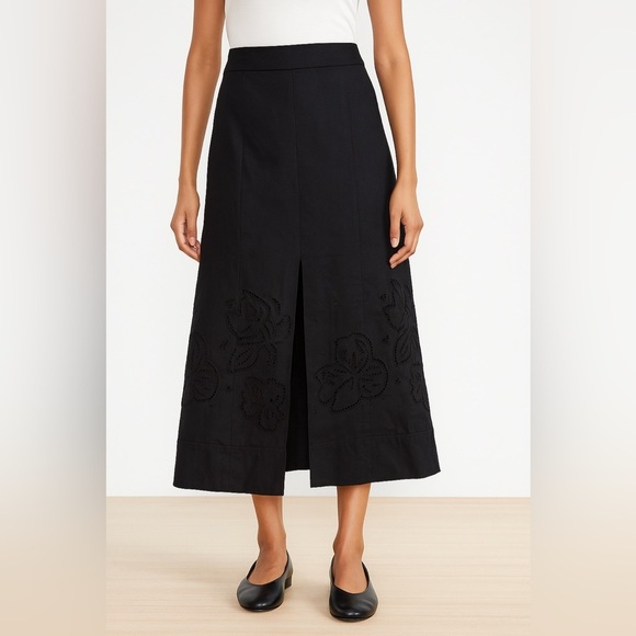 Tanya Taylor black embroidered skirt - Picture 1 of 4